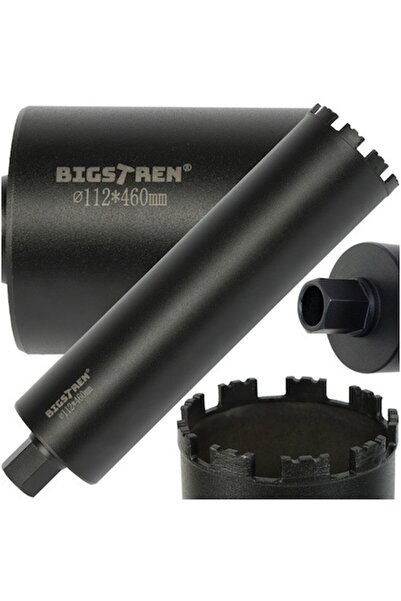 Bigstren Burghiu diamantat Bigstreen 112 mm, 9 segmente, filet 1.1/4 UNC, bet...