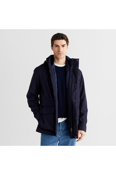 Gant Erkek Lacivert Regular Fit Mont
