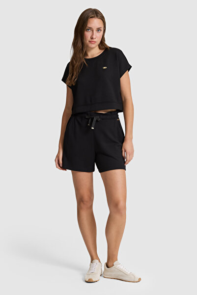 U.S. Polo Assn. Women's Black Knitted Shorts 50323514-Vr046