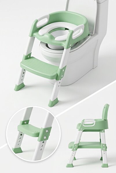 Generic 1Pc Abs Potty Training Toilet Seat Ladder Foldable Portable Adjustabl...