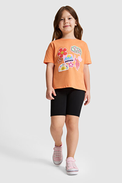 U.S. Polo Assn. Kız Çocuk Siyah Tayt 50325701-VR046