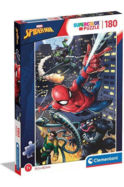 CLEMENTONI Puzzle pentru copii Supercolor Marvel Spiderman pentru 7+ ani 180 ...