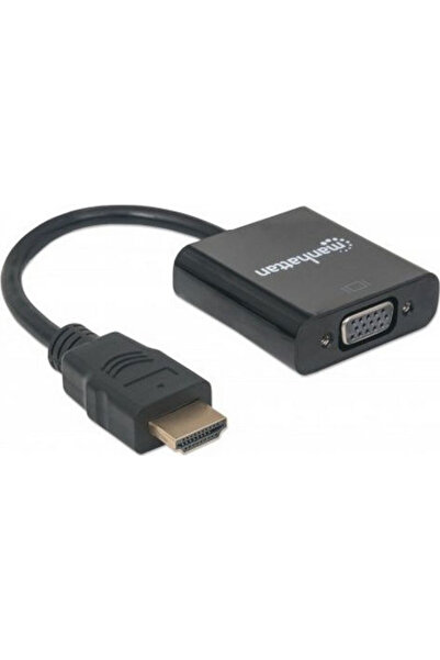 MANHATTAN Convertor HDMI la VGA Convertor HDMI tată la VGA mamă 1 bucată