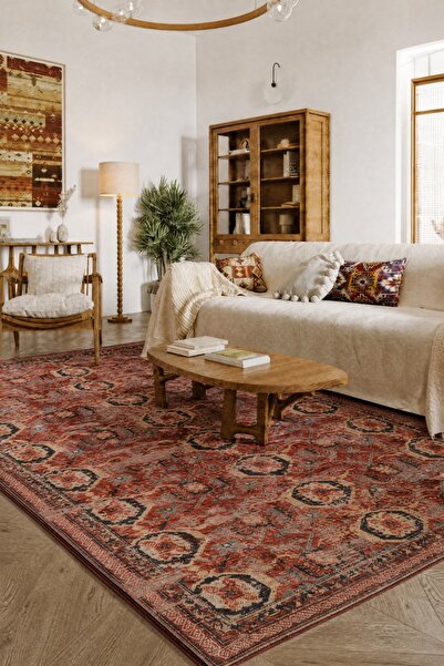Naar Halı Nayra Kuman 33 Kaymaz Tabanlı Yıkanabilir Klasik Kilim