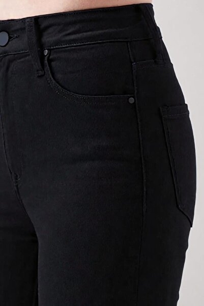 Livik Black Women's Skinny High Waist Lycra Jeans