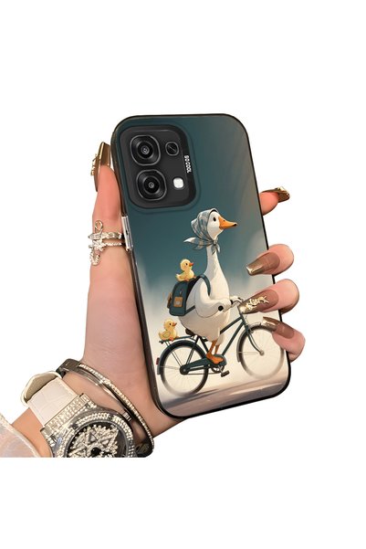 Hontinga Oppo A6 Pro 5g Compatible Silicone Edge Hard Back Case Couple Phone ...