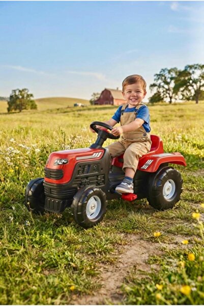Tıfıl Toys Minik Çiftçiler İçin Eğlence: Ranchero Pedallı Kırmızı Traktör İle...