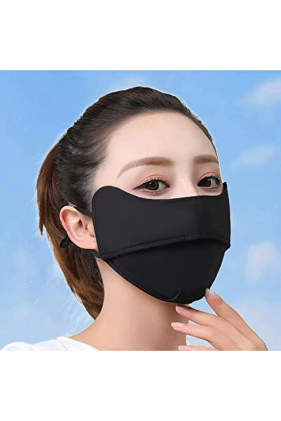 Choice3 O64 black A Women Men Ice Silk Sunscreen Mask Summer UV Protection Cy...