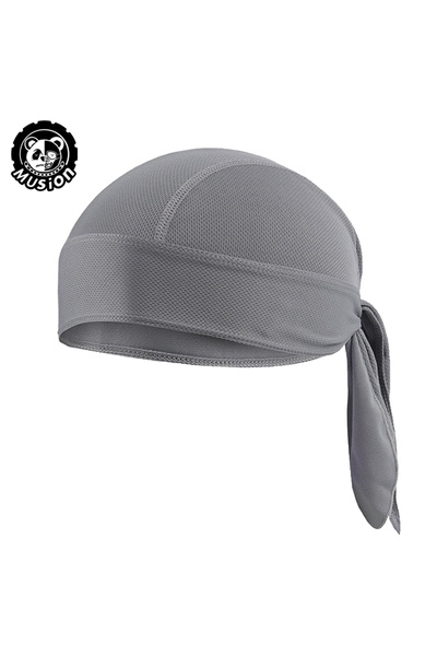 Choice4 Silvery Gray Durag for Men Cycling Pirate Hat Breathable Mesh Pirate ...