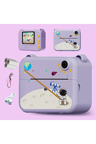 Choice Purple Kids Camera Digital Children Camera 1080P HD Mini Thermal Print...