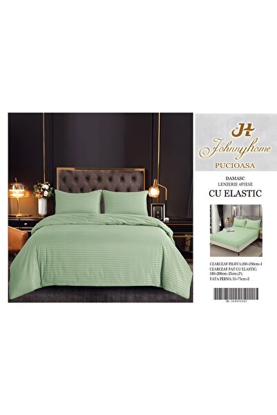 OEM Damask Duvet Cover Set 2 Persons 4 Pieces with Stretchy 180x200 cm, Model...