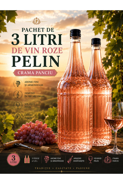 SUPERMEMO Package 3 Liters of Pelin Rose Wine – Panciu Winery | Armonii