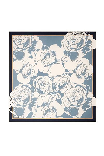 Çağrı İpek Floral Pattern Tivil Silk Scarf Dg13938-7