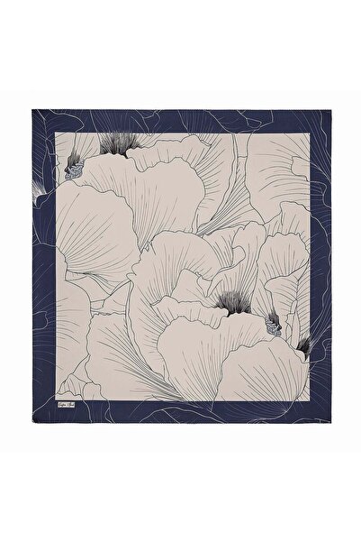 Çağrı İpek Hare Pattern Tivil Silk Scarf Dg11368-2
