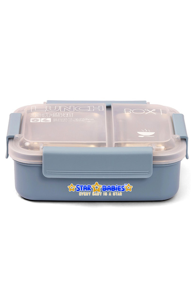 STAR BABiES Insulated 2-Compartment Lunch Box – 1100ml Heavy-Duty Stainless S...