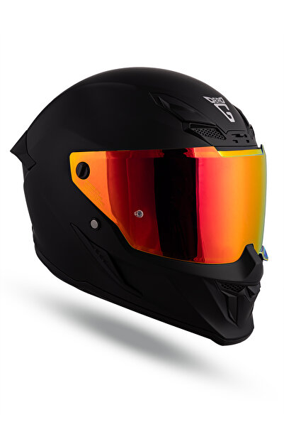 DeadG Inferno Mat Siyah Güneş Vizörlü Kask