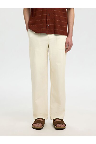 SELECTED Hose Loose Fit Baumwoll
