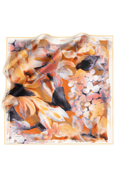 Cacharel Dark Orange 90X90 Silk Twill Scarf