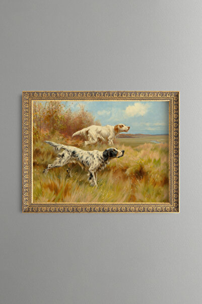epiqart Sheepdogs - Vintage Patterned Painting - Fine Model