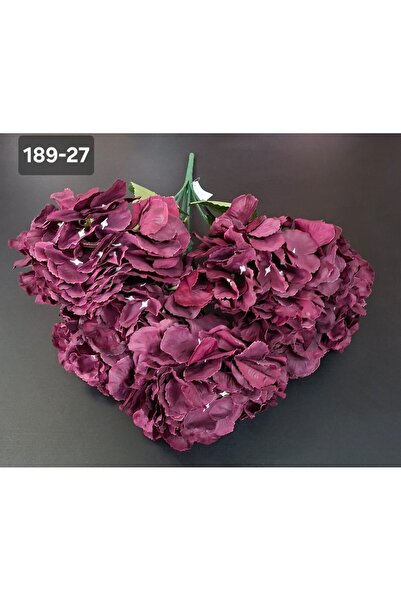 LUCIDIUSDECOR Buchet cu hortensii artificiale burgundy - 52cm