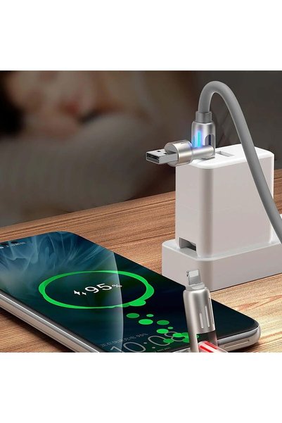 MORAYA AXIS-01 240W 4-in-1 Fast Charging Cable with LED Light, USB-A & USB-C to USB-C/Lightning Soft Silicone Cable 1.5M for iPhone 15/16/17, Samsung, iPad & USB-C Devices