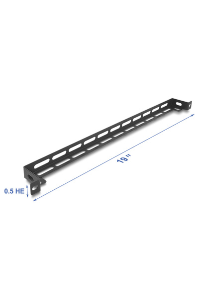 DELOCK cable management panel 67461 για rack 19", 0.5U, βάθος 50mm, μεταλλικό...