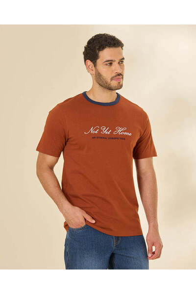 REDTAG Men Assorted Textured Ringer T-Shirt