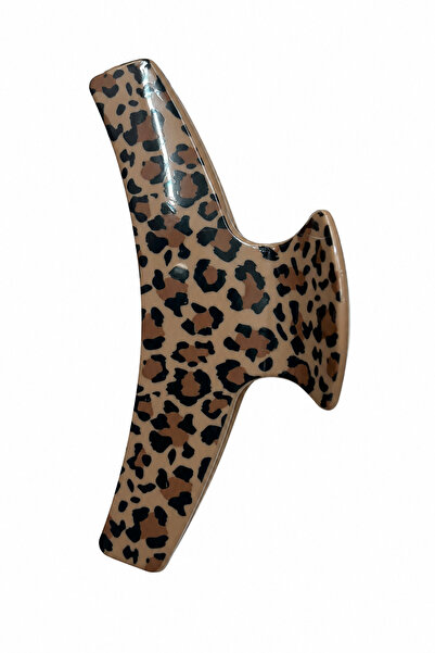 Jack Ferrero Kopča za kosu sa leopard printom, velika veličina, moderna i pra...