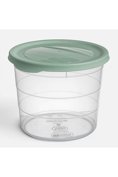 Z Store Recipient alimentar transparent de 700ml cu capac verde mentă