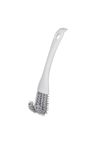 Z Store Perie curbată pentru curățarea grătarului - Albă, 17x3.5cm