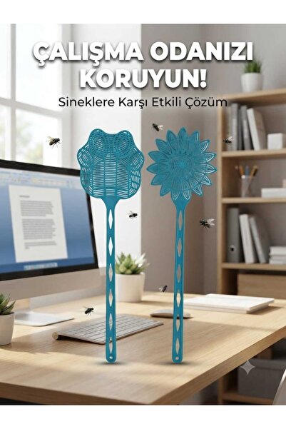 Zambak Plastik EVİM 365 SİNEK ÖLDÜRÜCÜ RAKET 2'Lİ