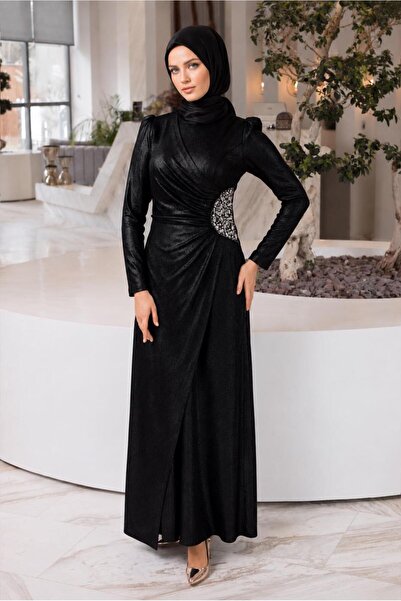 Alvina STONE EMBROIDERED SPRINGED EVENING DRESS 50322