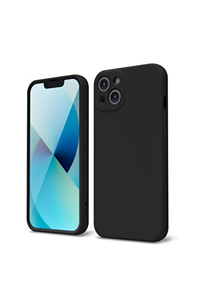 ZetGSM Husă de silicon catifelată pentru iPhone 13 cu interior din microfibră...