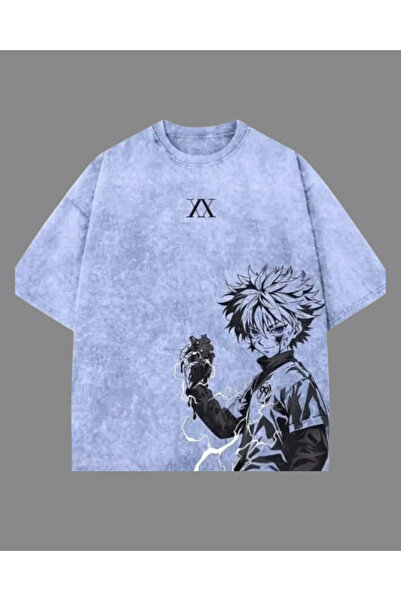 Toum Hunter X Hunter Printed Washable Vintage Unisex Oversize T-Shirt