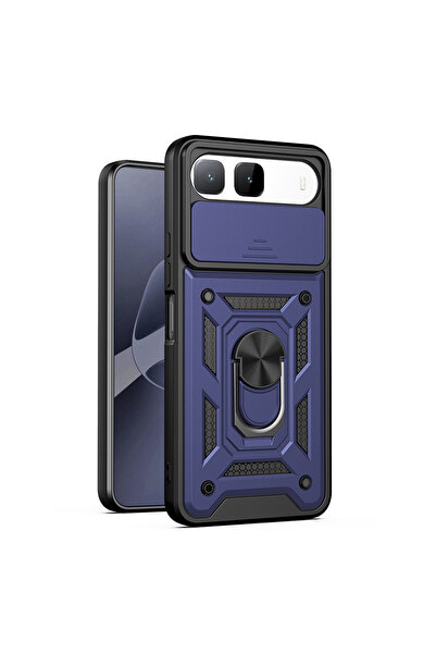 Nezih Case Tecno Spark 40 5G Uyumlu Magnetik Standlı Kamera Korumalı Sürgülü ...