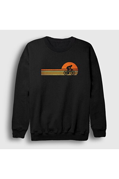 Presmono سويت شيرت أسود للجنسين من Sunset Biker Gift للدراجات الهوائية 614445tt
