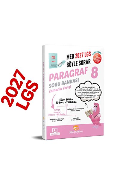 SİNAN KUZUCU YAYINLARI Sianan Kuzucu 2027 Paragraf ve Anlam Soru bankası seti