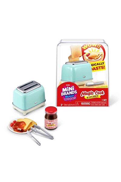Mini Brands Magic Cook Kitchen Toaster Mini Kitchen Set Working Miniature Toy 3+