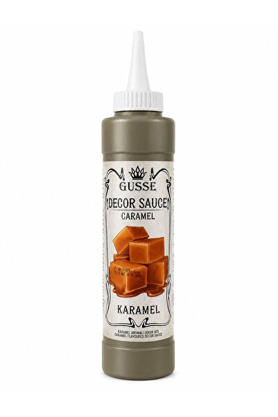 GUSSE Decor Sauce Karamel Dekor Sos 750g – Tatlı ve İçecek Süsleme Sosu