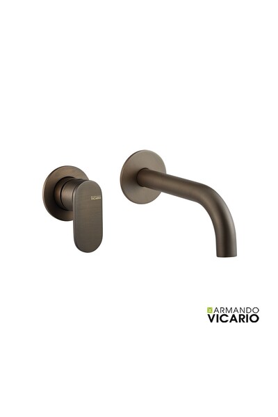 ARMANDO VICARIO SLIM Μπαταρία νιπτήρος θερμομικτική Tuscany Brass