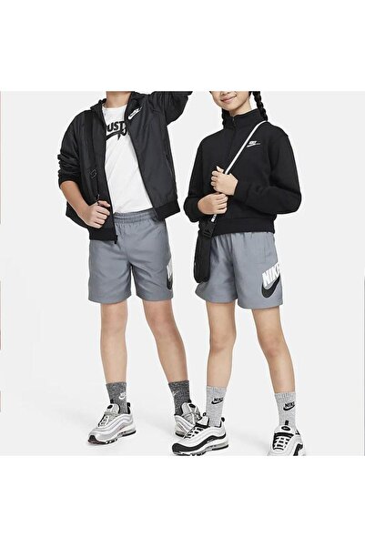 Nike Sportswear Woven Çocuk Gri Şort