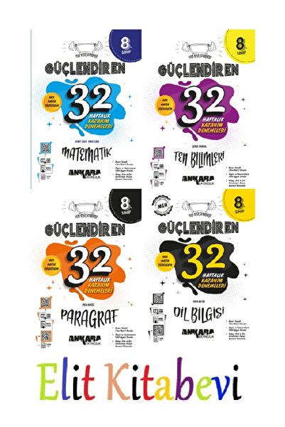 Ankara Yayıncılık Güçlendiren 8. Sınıf Matematik - Fen Bilimleri - Paragraf -...