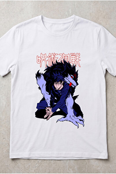 Silkensoul Jujutsu Kaisen Megumi Anime Printed Standard Cut Unisex Tshirt