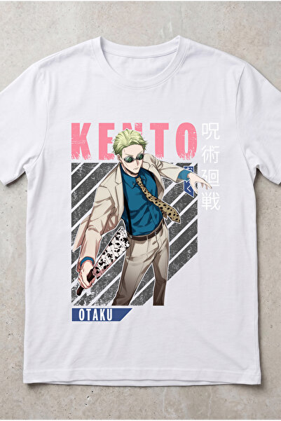 Silkensoul Jujutsu Kaisen Kento Nanami Anime Printed Standard Cut Unisex Tshirt