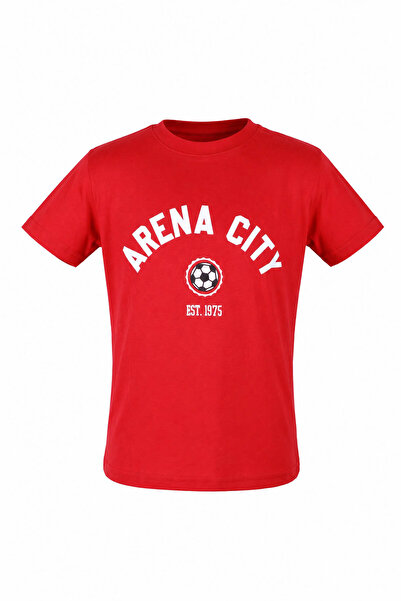 trender Arena City print crvena majica za dečake 8036