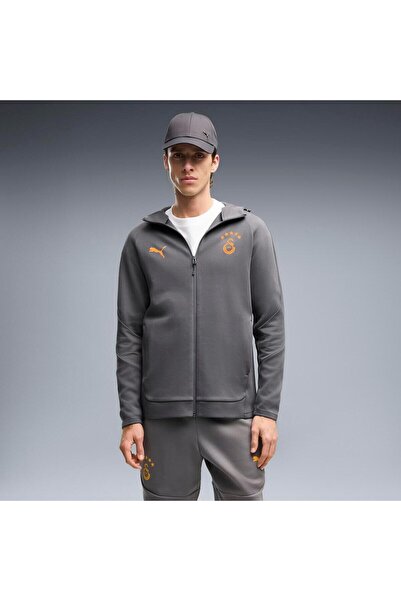 Puma سترة GSK EVOSTRIPE بغطاء للرأس، سترة رجالية GALATASARAY EVOSTRIPE