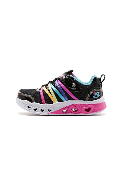 SKECHERS 303252L فلتر هارت لايتس - حذاء رياضي رينبو بيستي أسود من جاست ستيب