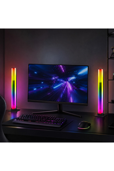 Mavi Keys RGB LED Işık Çubuğu 2'li Set – Uygulama ve Kumanda Kontrollü Müzik ...