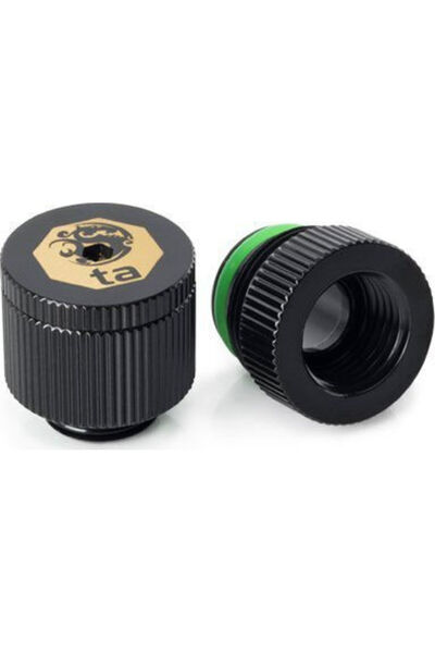 Bitspower Robinet de apă Touchaqua G1/4 inch Ag Pachet de 2 Negru