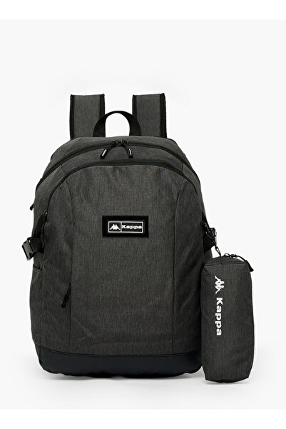 Kappa Textured Backpack for Boys 8-13 Years with Pencil Pouch - 17 inches
